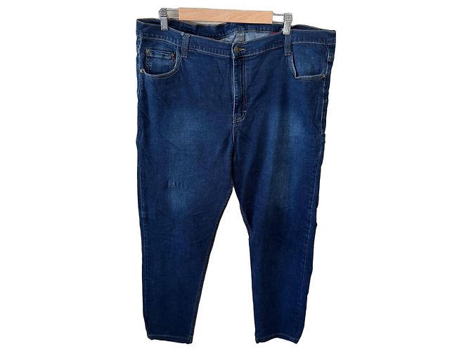 Levi's 550 Relaxed Fit Flannel-Lined Jeans Blue