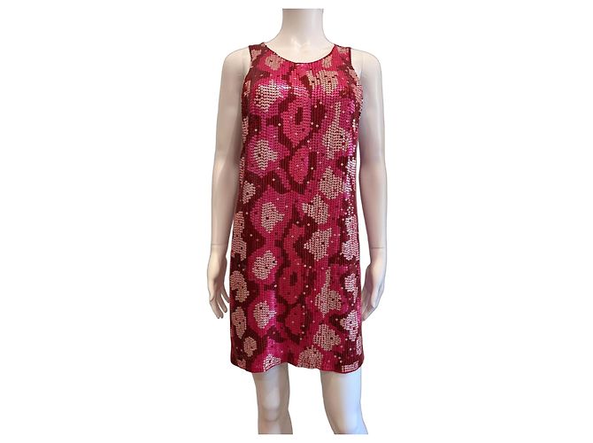 Barbara Bui Pailletten-Minikleid Pink Rot