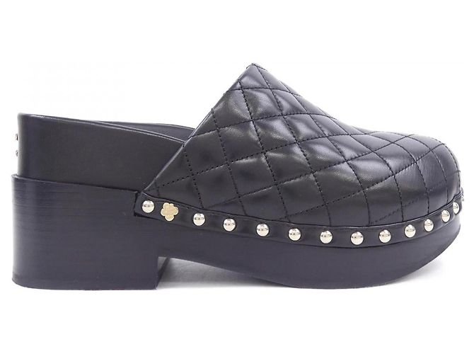 Timeless Chanel Clogs aus Lammleder Schwarz