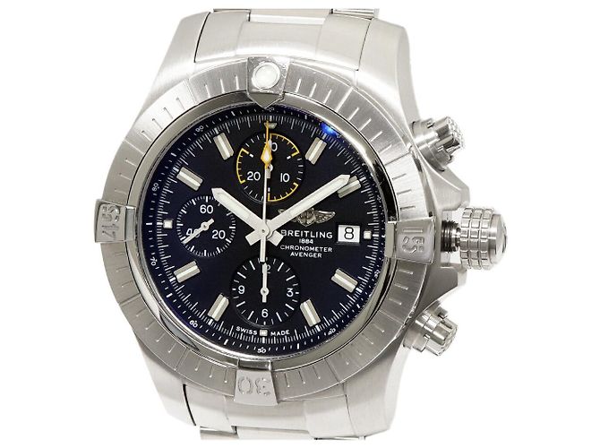 Breitling Avenger Stainless Steel Watch Black