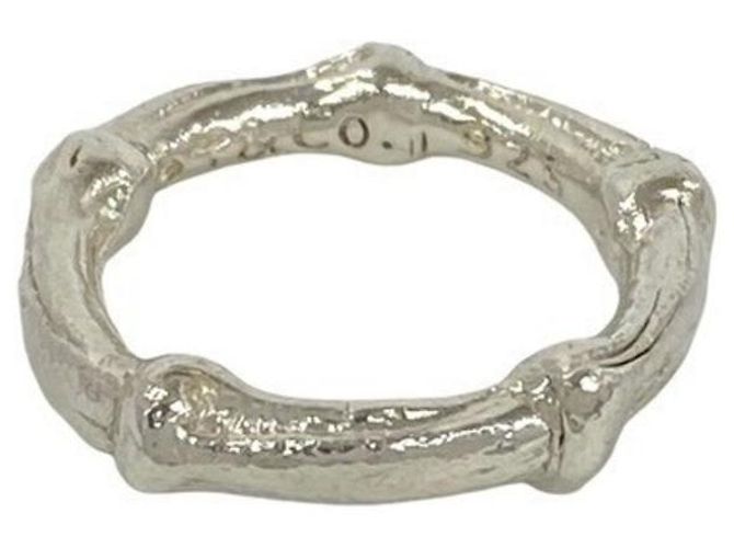 Tiffany & Co. Vintage Bamboo Band Ring Silber