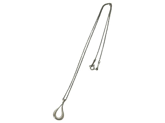 Tiffany & Co Collana Tiffany Vintage Open Teardrop Argento