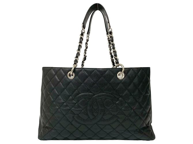 Chanel Matelassé Coco Mark Tote Bag Schwarz