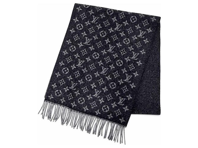 Sciarpa Monogram Gradient Louis Vuitton Marrone Nero 