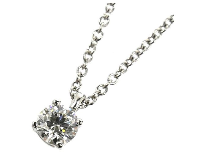 Collana solitaire in platino Tiffany & Co.