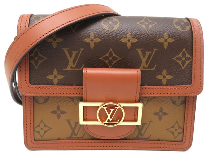 Bolsa de Ombro Louis Vuitton Dauphine Mini Marrom