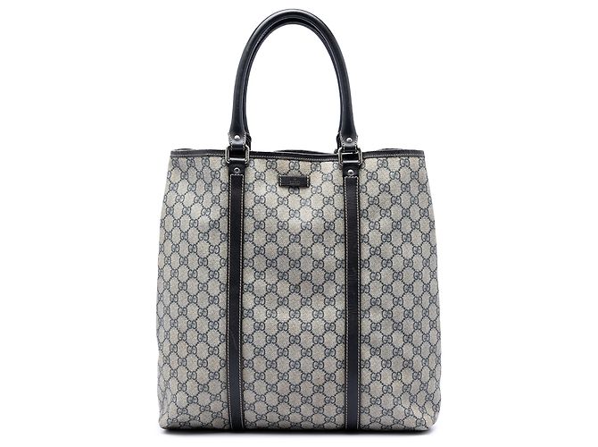 Gucci Beige GG Supreme Joy Vertikaler Tote