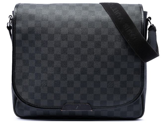 Louis Vuitton Black Damier Graphite Daniel MM