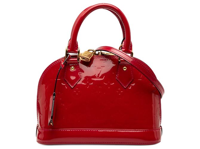 Louis Vuitton Alma BB Vernis Monogram Rojo Roja