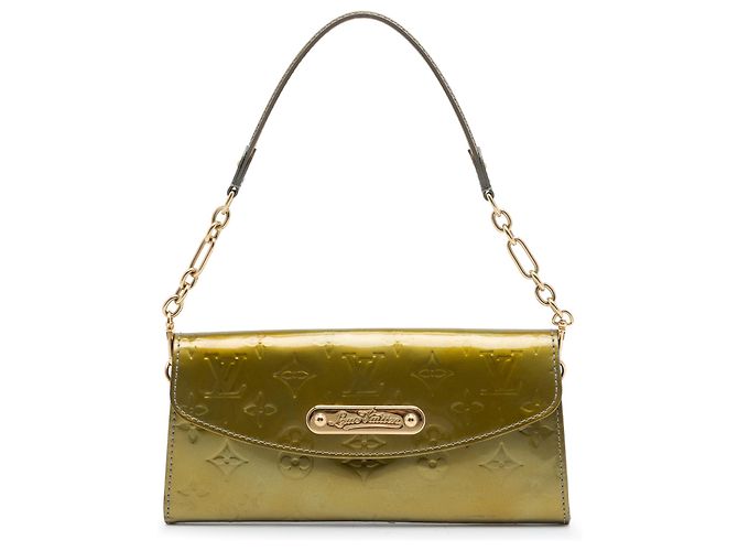 Louis Vuitton Green Monogram Vernis Sunset Boulevard Grün Olivgrün