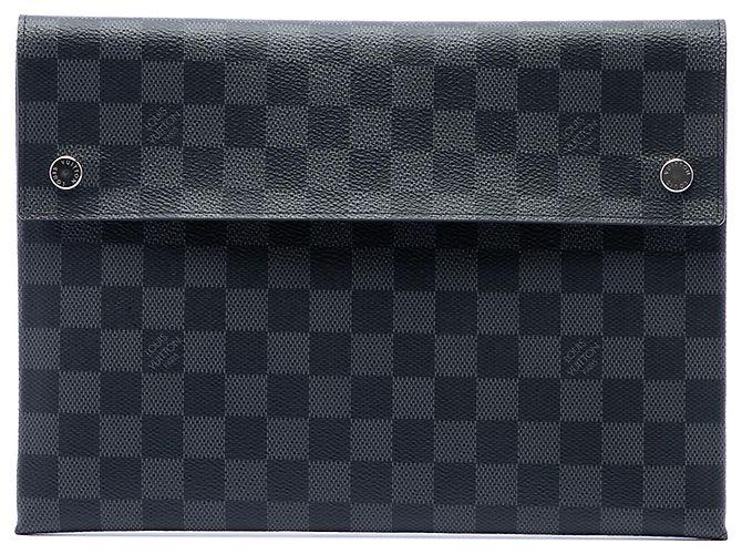 Louis Vuitton Pochette Alpha GM in Damier Graphite Schwarz
