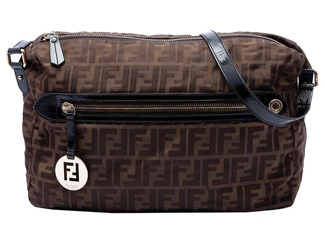 Fendi Braun Zucca Canvas Crossbody