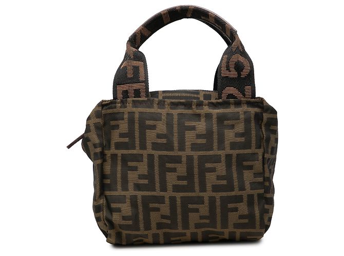 Fendi Brown Mini Zucca Canvas Handbag