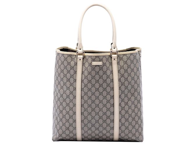 Tote verticale Gucci Beige GG Supreme Joy