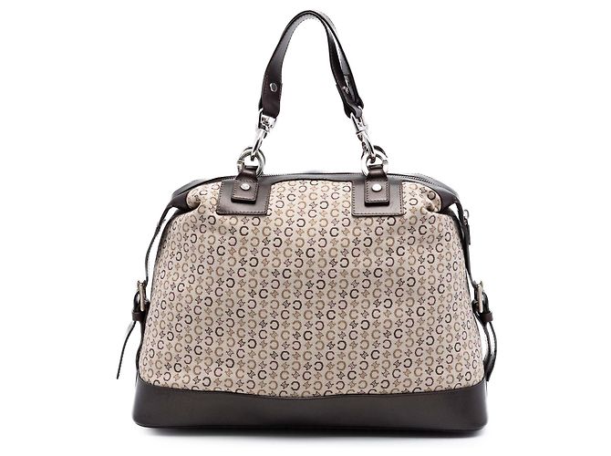 16 Céline Borsa Celine Beige C Macadam Canvas