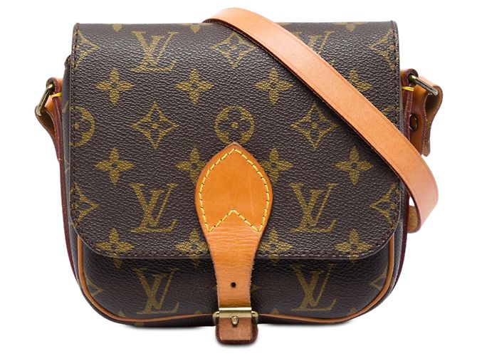 Louis Vuitton Marron Monogram Cartouchiere PM