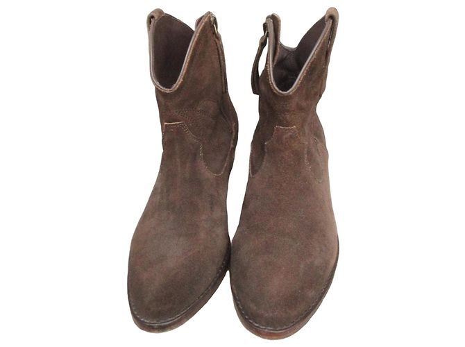 Botas Jigsaw em camurça castanha Marrom
