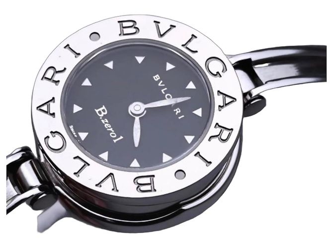 Bulgari Reloj Bvlgari B.zero1 de acero, esfera negra Negro Hardware de plata