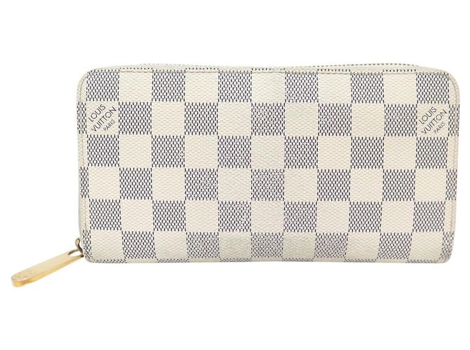 LOUIS VUITTON ZIPPY WALLET N41660 DAMIER AZUR CANVAS