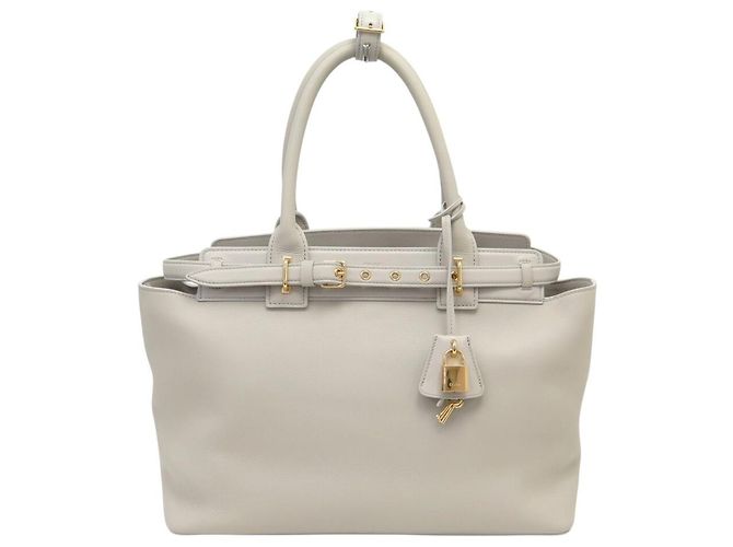Céline NEW CELINE CONTI MEDIUM 199873EZJ LEATHER HANDBAG LIGHT STONE GREY BAG