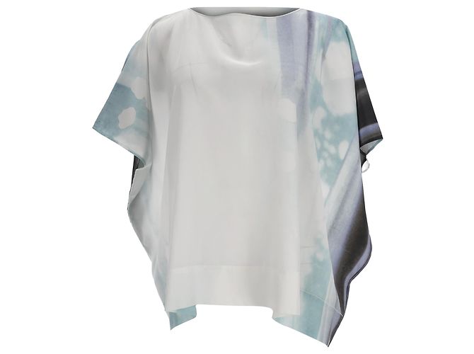 Top Kimono Tie-Dye in seta multicolore Diane von Furstenberg