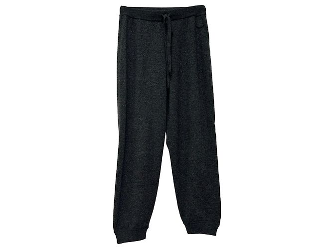Moncler Drawstring Joggers Pants in Grey Wool