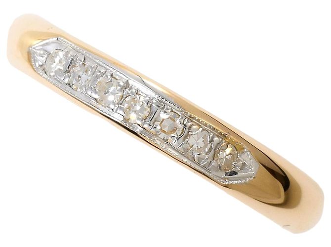 Autre Marque 18K Goldring mit Diamant Golden