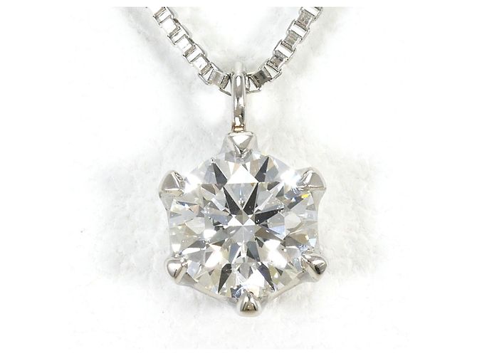 Autre Marque Collar de platino PT900 con diamante VVS1