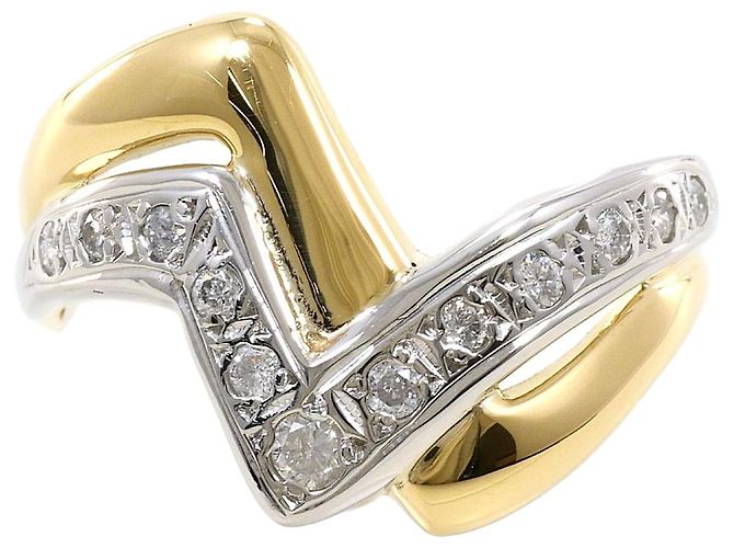 Autre Marque PT850 Platin- und 18K Gelbgold-Ring Golden