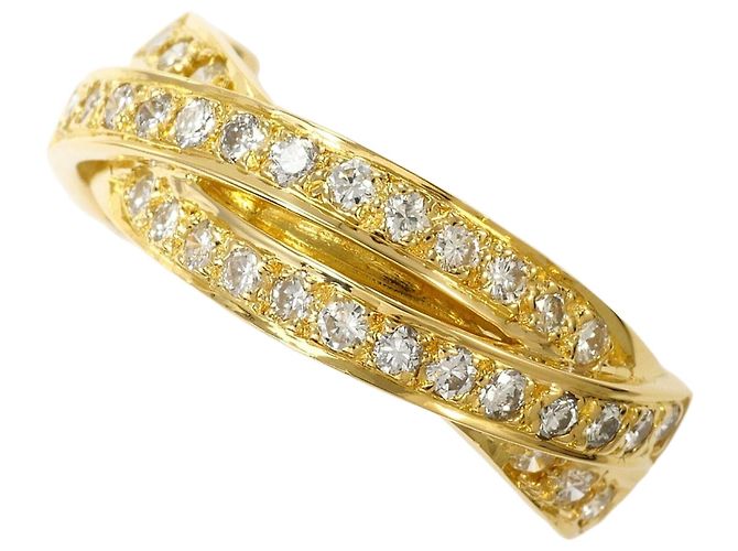 Autre Marque 18K Gelbgold Diamantring Golden