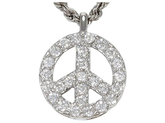 Autre Marque Collana in oro bianco 18K e diamanti D'oro