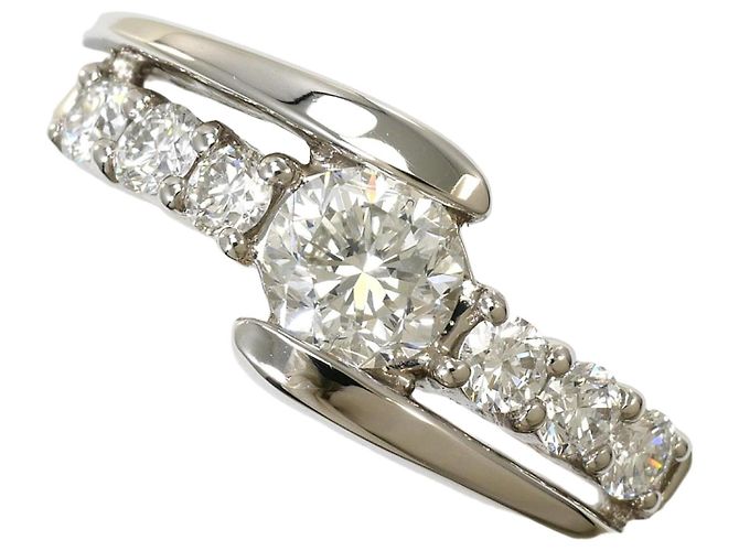 Autre Marque Platinring mit Diamant