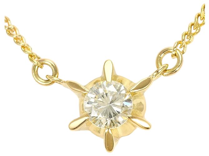Autre Marque Collana con pendente in oro giallo 18K e diamanti D'oro
