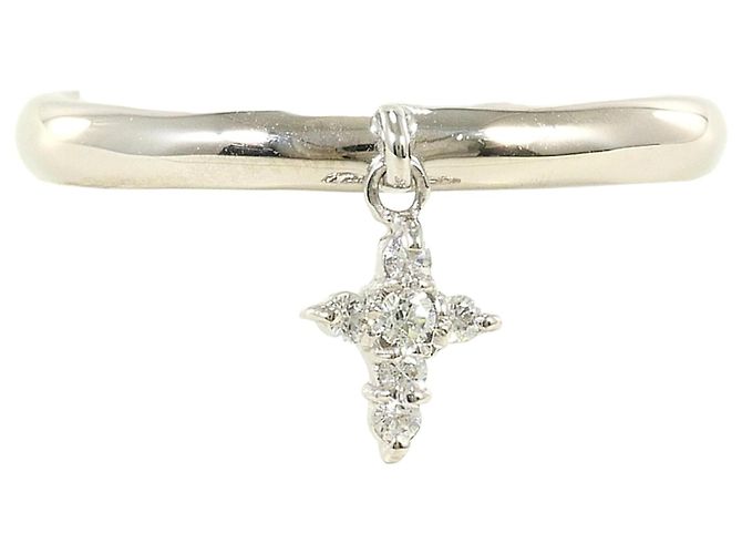 Autre Marque 18K Weißgold-Ring mit Diamant Golden