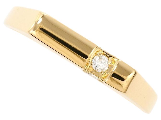 Autre Marque 18K Gelbgold-Ring mit Diamant Golden