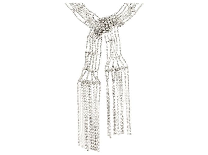 Autre Marque Collar de oro blanco de 18K Dorado
