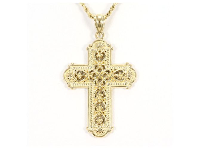 Autre Marque Collar de oro de 10K blanco y amarillo Dorado