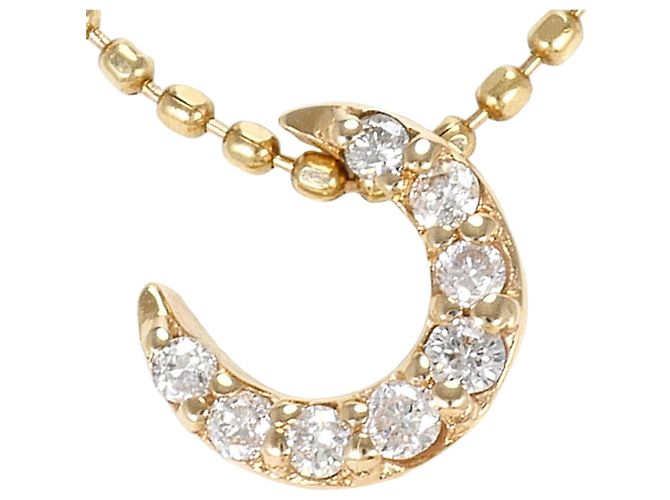 Autre Marque 10K Gelbgoldhalskette mit Diamant Golden