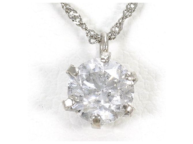 Autre Marque Platin-Diamant-Halskette