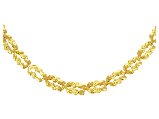 Autre Marque Collana in oro giallo 24K D'oro