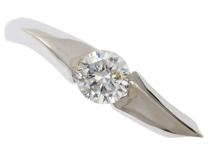 Autre Marque PT900 Platinring mit Diamant