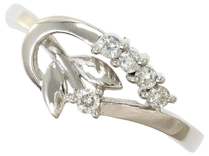 Autre Marque PT900 Platinring mit Diamant