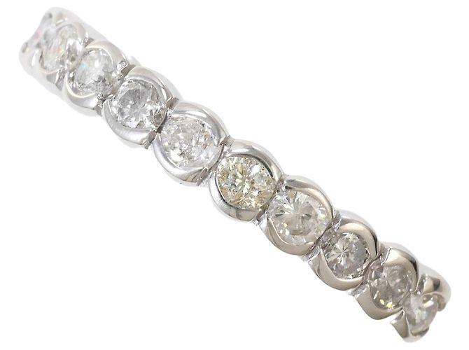 Autre Marque 18K Weißgold Diamantring Golden