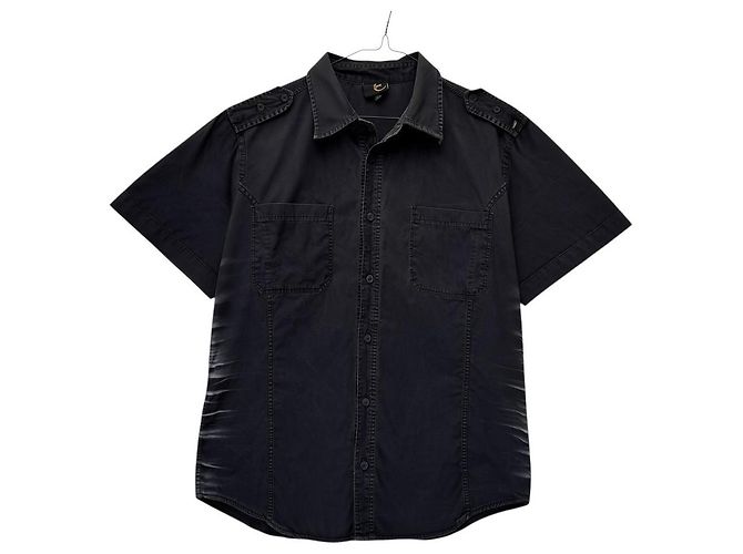Camicia a maniche corte Just Cavalli Nero