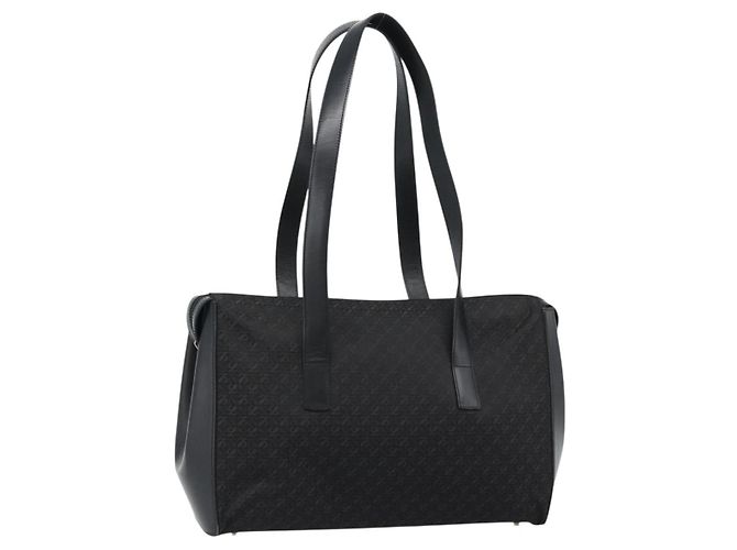 Borsa Tote LOEWE in tela nera e oro Auth ka4789 Nero D'oro