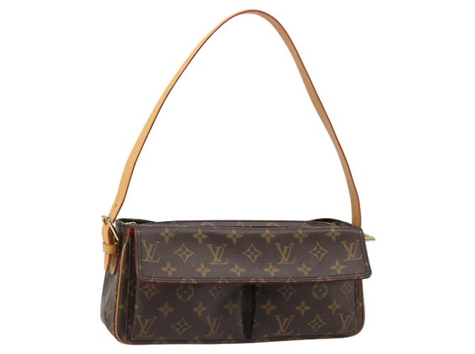 LOUIS VUITTON Monogram Viva Cite MM Shoulder Bag M51164 LV Auth 187006SAM