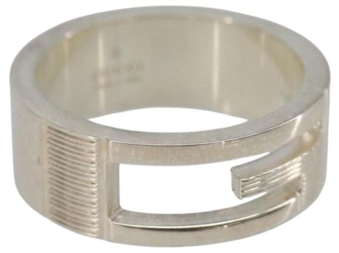 GUCCI Branded G Ring Ag925 Silver Auth SW2378V Silvery