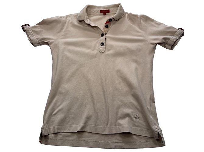 Polo Burberry Beige de Algodón