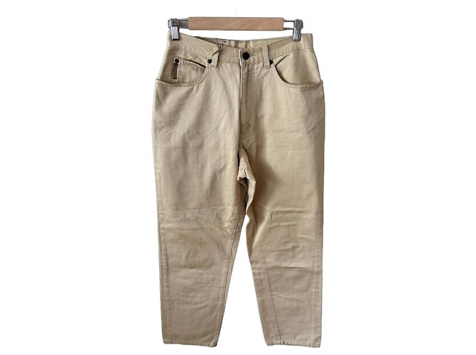 Giorgio Armani Jeans Beige in Cotone