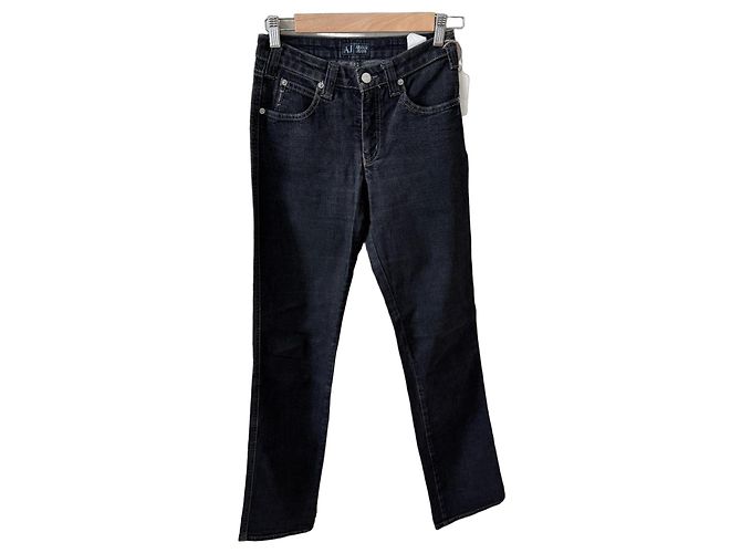 Vaqueros de denim Armani Jeans para mujer, lavado oscuro Gris antracita